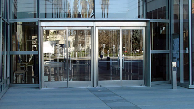 Aluminum frame doors for offices