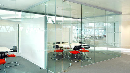 Tempered glass partitions