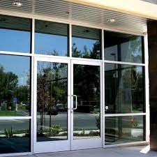 Aluminum entrance doors