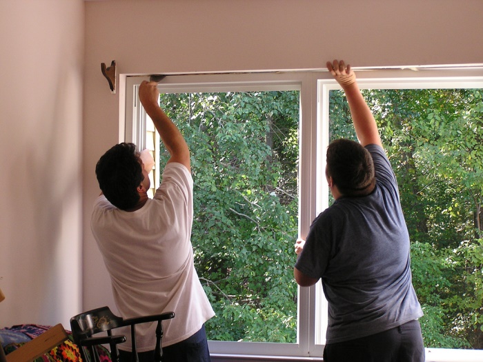 Aluminum windows installation