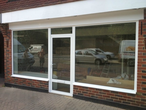 DOUBLE GLAZING SHOP WINDOWS