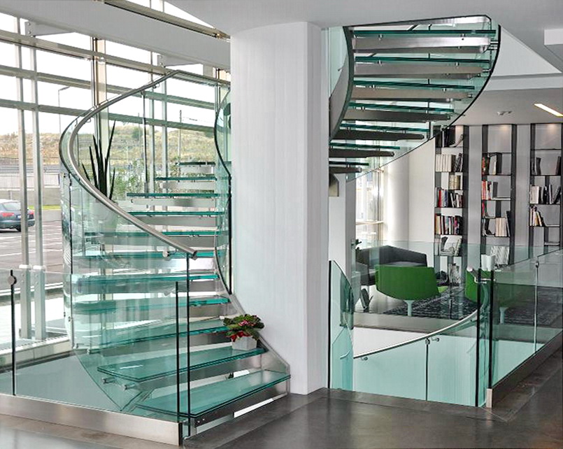 ￼Glass floors and steps