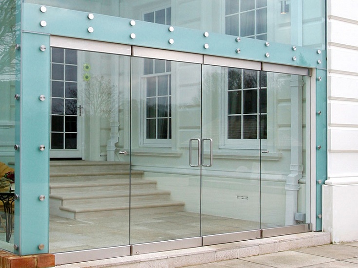 All-glass doors