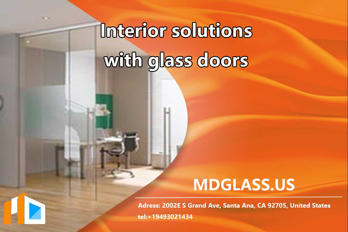 Interior solutions with glass doors
