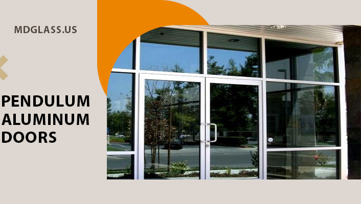 Pendulum aluminum doors  