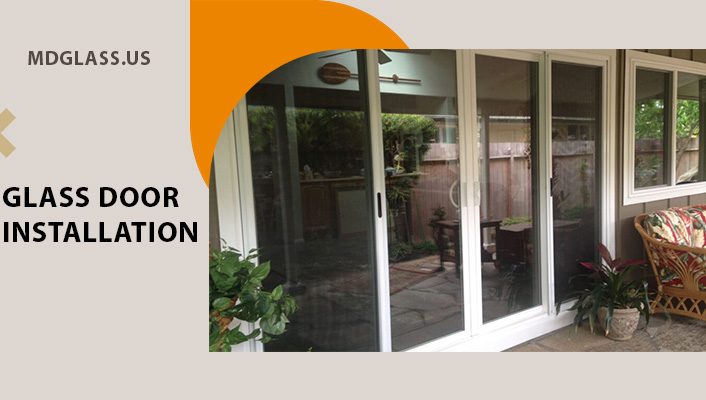 Glass door installation