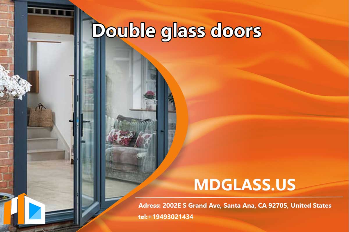 Double glass doors