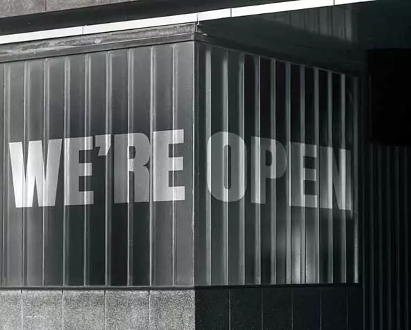 we are open 
